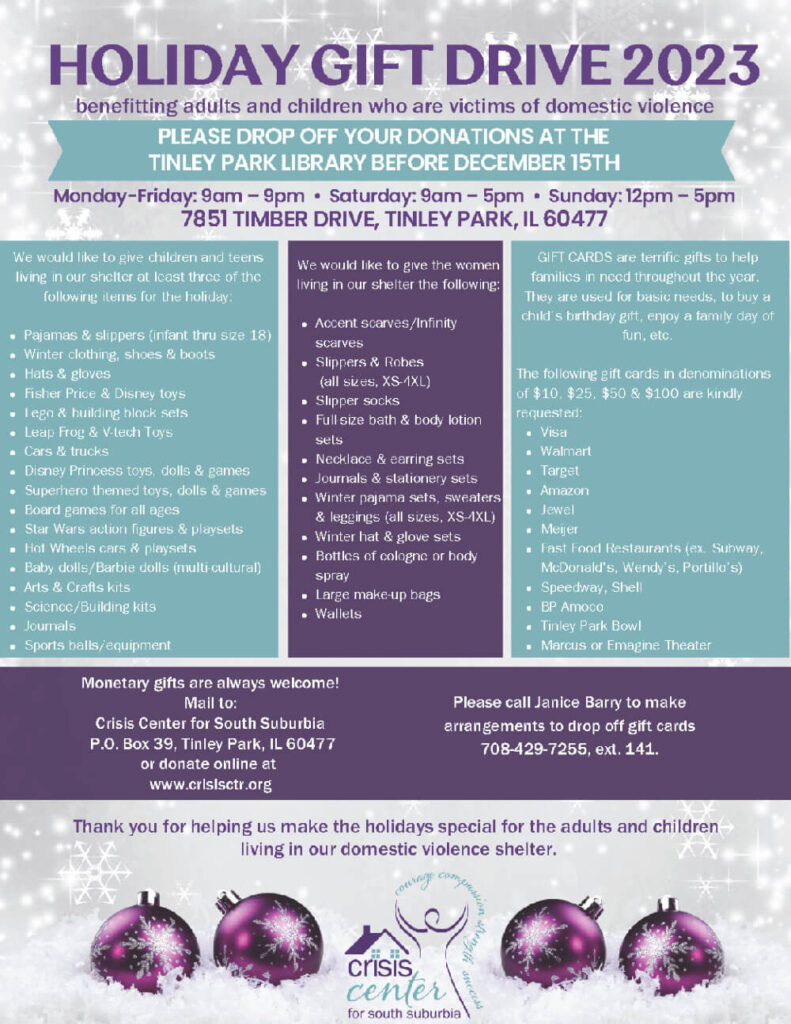 Holiday Gift Drive 2023 flyer